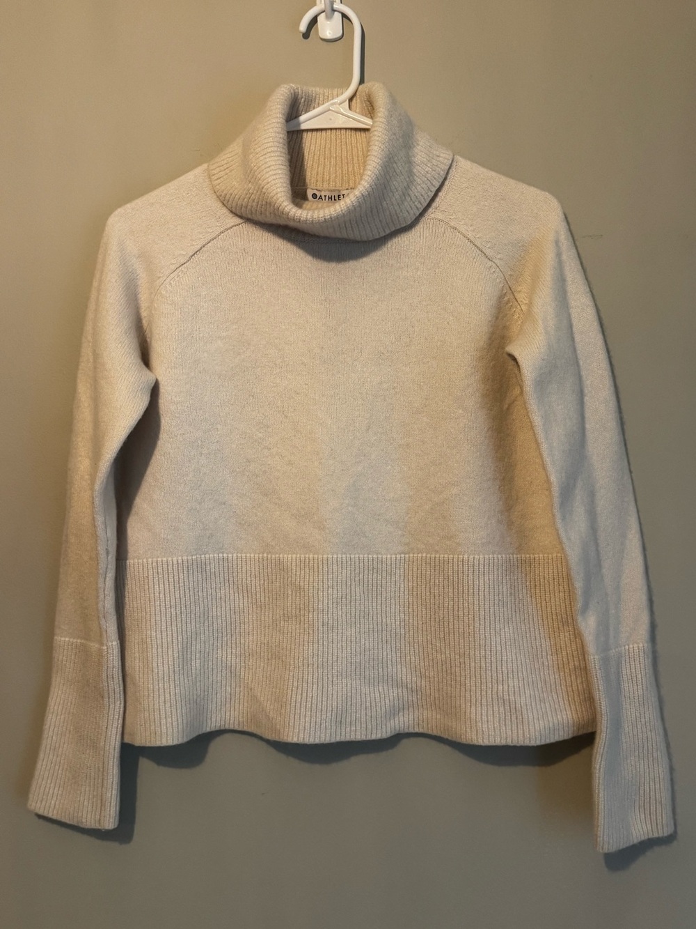 Athleta Alpine Turtleneck Sweater in Cream